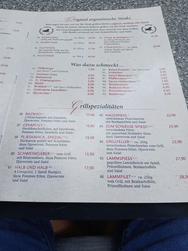 Menu_Café | Restaurant | Steakhaus 