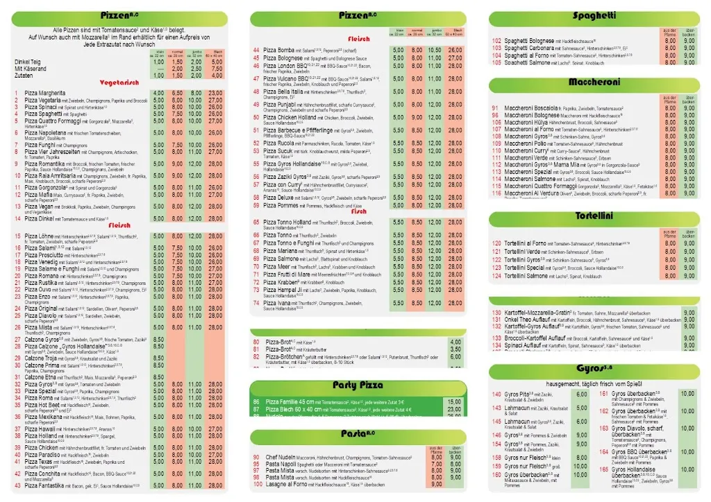 Menu_Pizzeria Bella Italia Löhne_Löhne_immagine_2