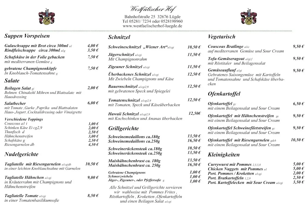 Menu_Restaurant Westfälischer Hof_Lügde_image_1