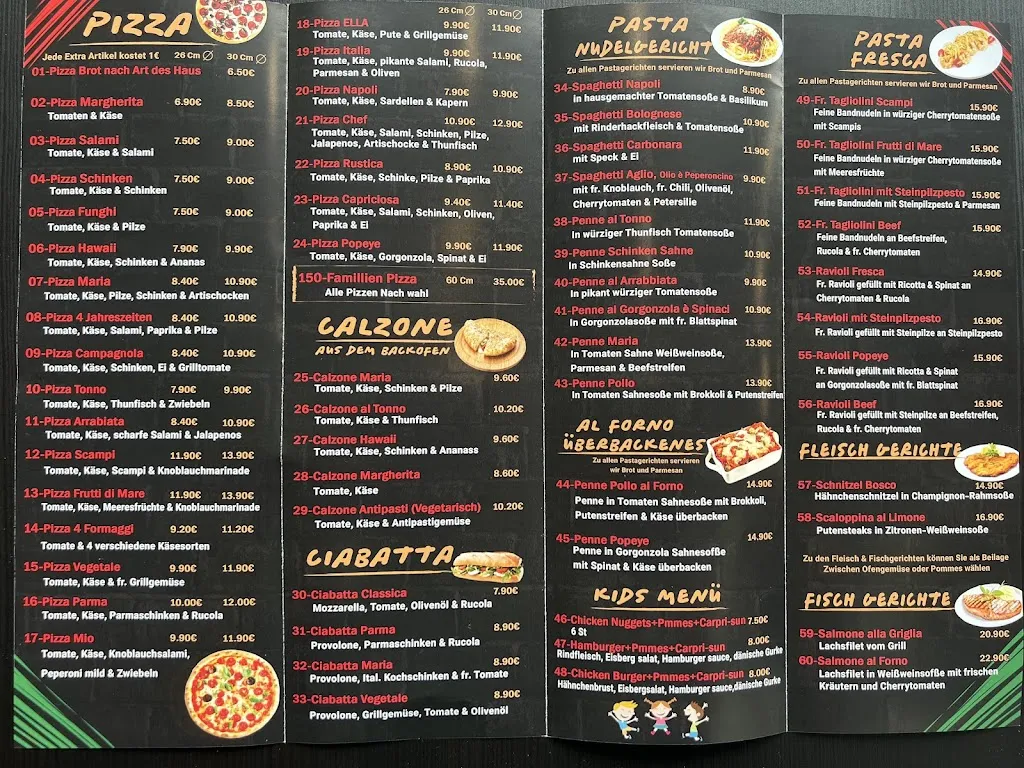 Menu_Pizzaria Maria Bistro_Pyrmont_immagine_1