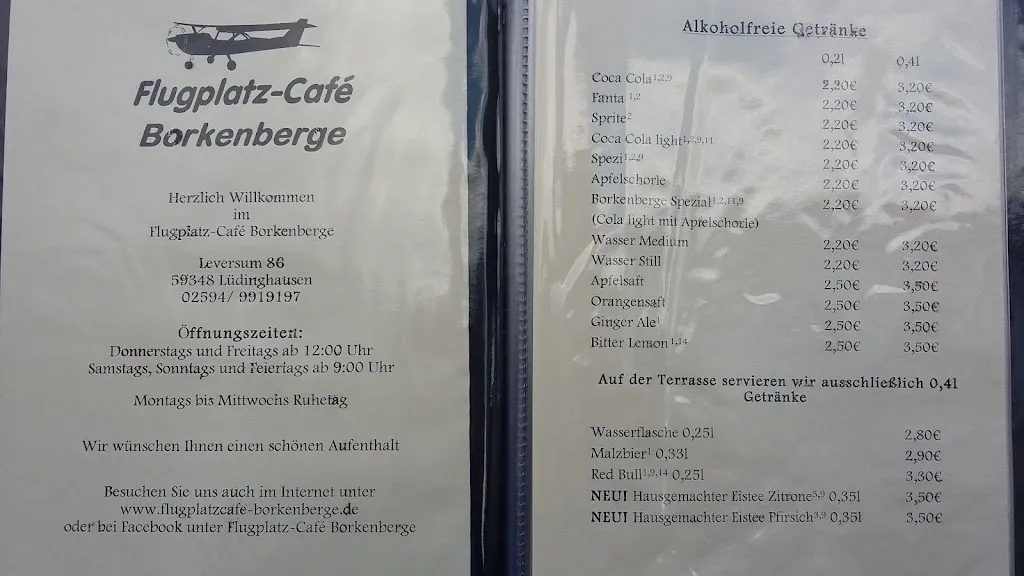 Menu_Flugplatz Cafe Borkenberge_Lüdinghausen_image_1