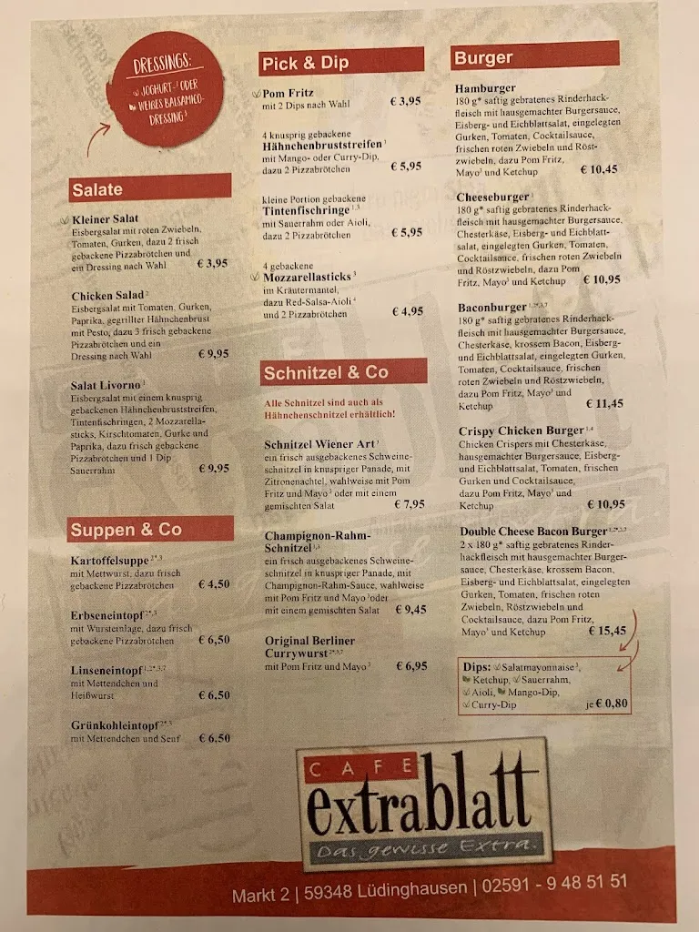 Menu_Cafe Extrablatt Lüdinghausen_Lüdinghausen_image_2