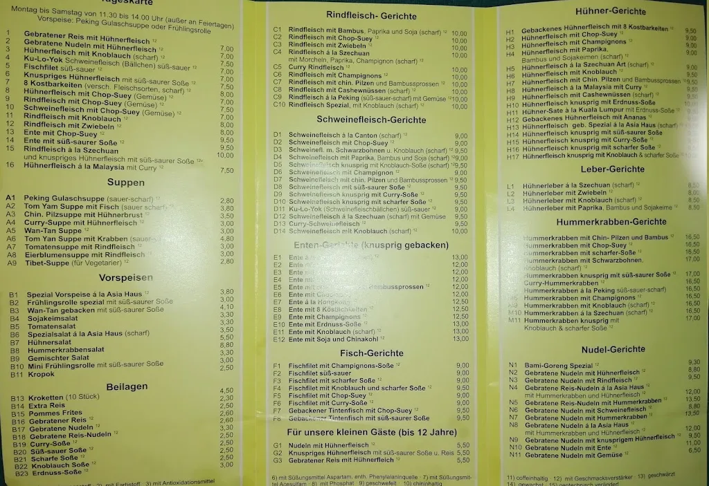 Menü_Asia Haus_Mechernich_Bild_2