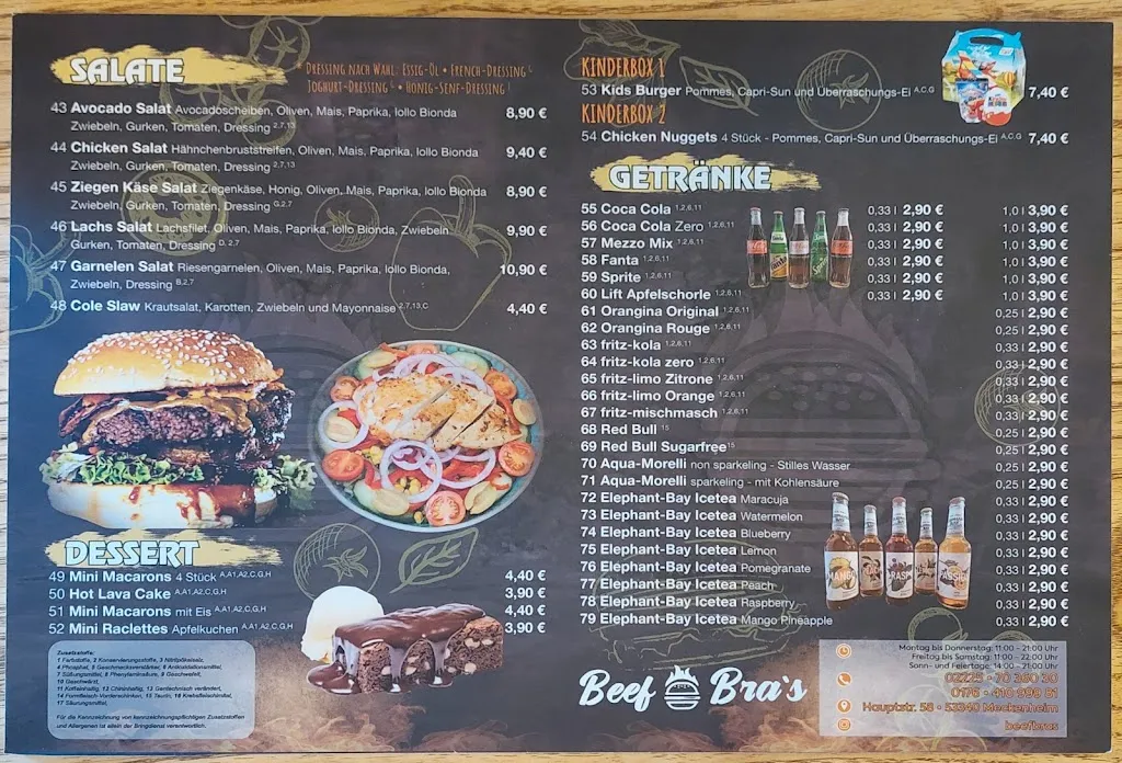 Menu_Beef Bra's Meckenheim - Burger Restaurant_Meckenheim_image_1