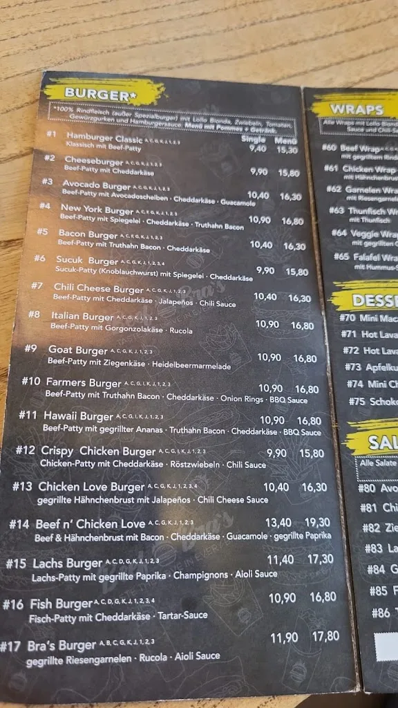 Menu_Beef Bra's Meckenheim - Burger Restaurant_Meckenheim_image_4