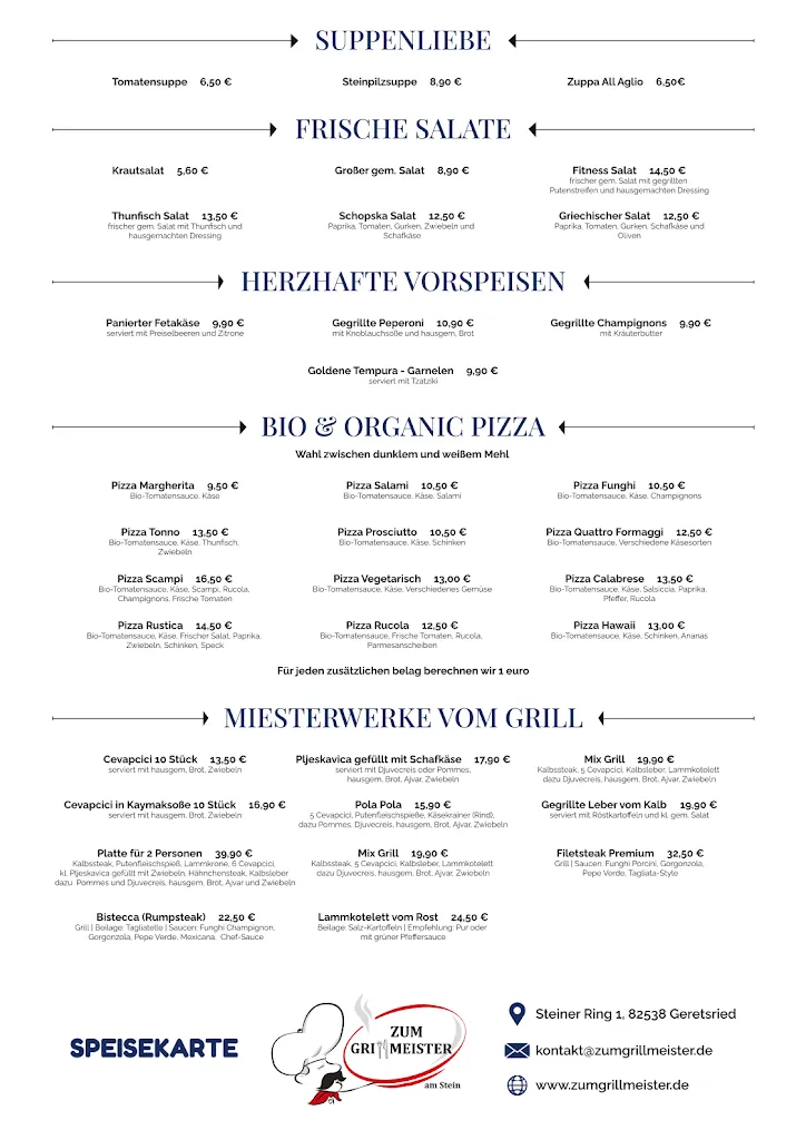Menu_Grillmeister-Lieferservice Bio Dinkel Pizza_Geretsried_immagine_1