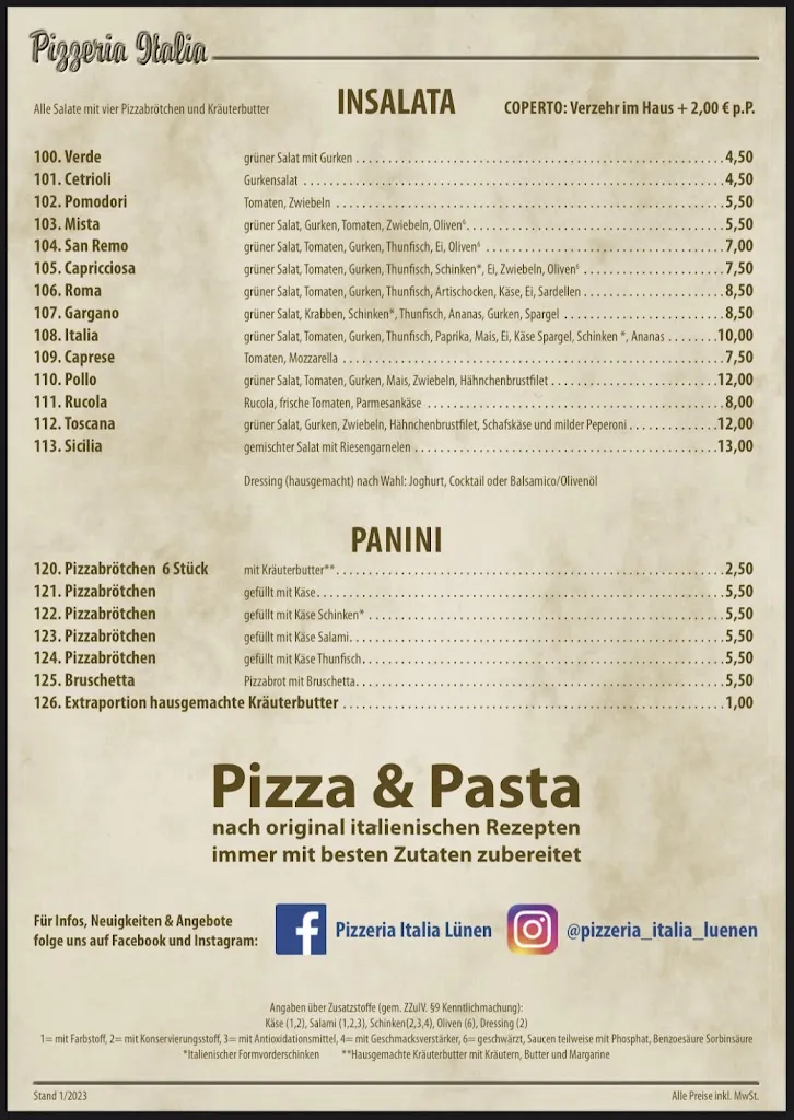 Menu_Pizzeria Italia Lünen_Lünen_image_2