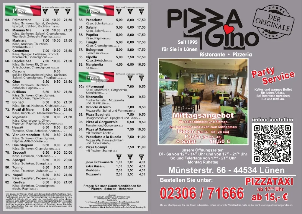 Menu_Pizza Gino da Franco Lünen_Lünen_image_1