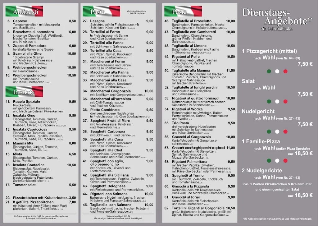 Menu_Pizza Gino da Franco Lünen_Lünen_image_2