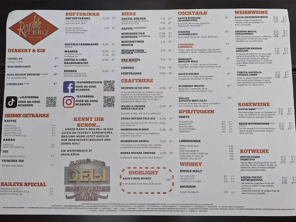 Menu_Raph's BBQ Diner_Köln_image_4