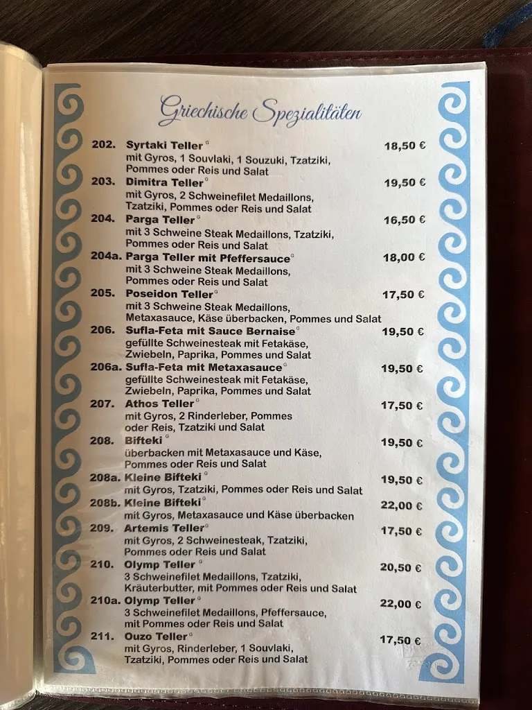 Menu_Gaststätte Akropolis_Mettingen_image_1