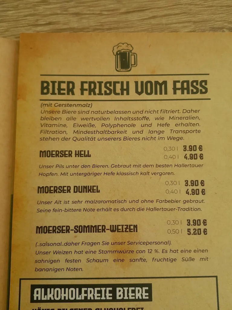 Moerser Brauhaus restaurant in Moers