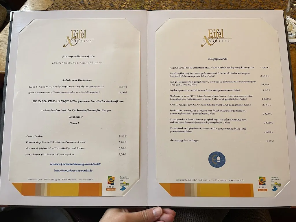 Menu_Restaurant Rur-Café_Monschau_immagine_2