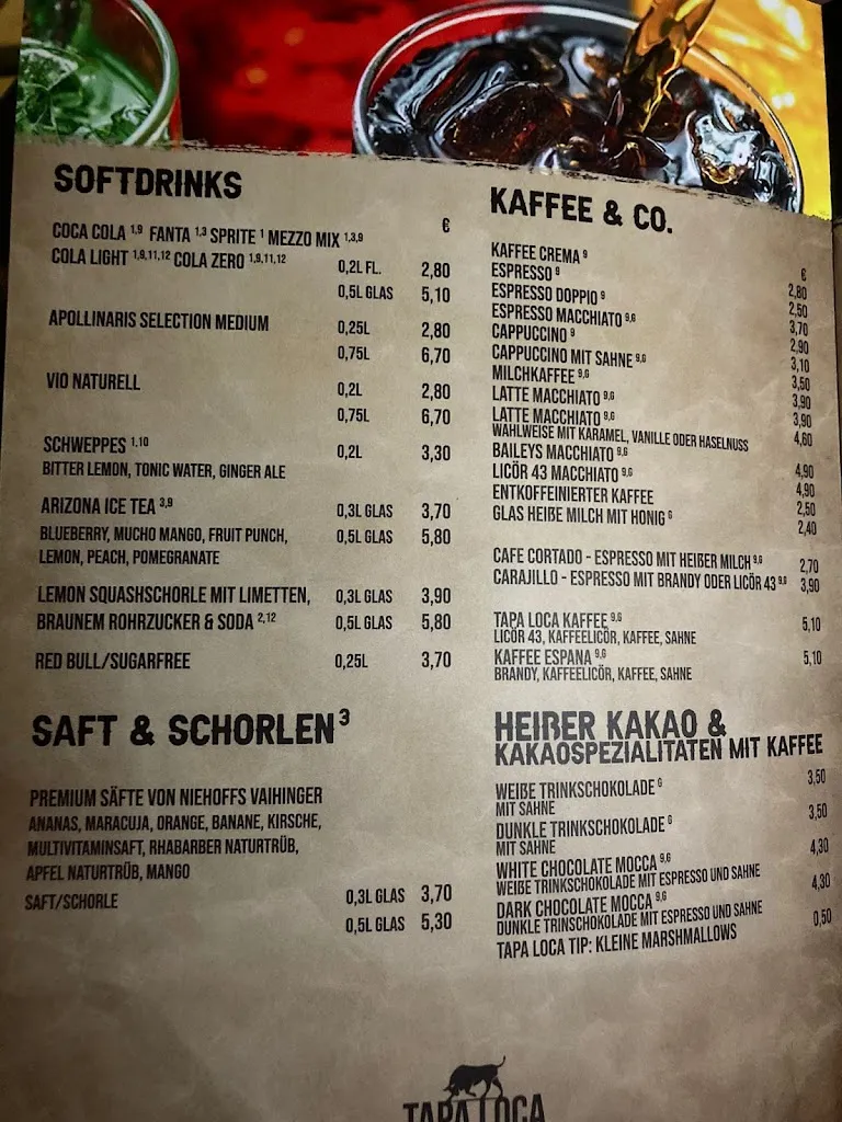 Menu_Tapa Loca - Tapas und Cocktailbar_Mönchengladbach_image_4