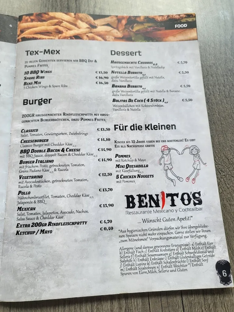 Menu_Benitos- Restaurante Mexicano y Cocktailbar_Mönchengladbach_image_3