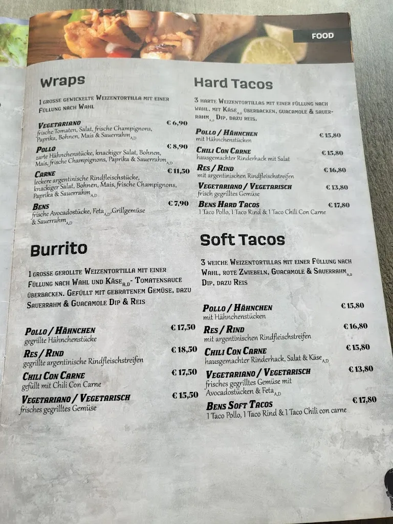 Menu_Benitos- Restaurante Mexicano y Cocktailbar_Mönchengladbach_image_4