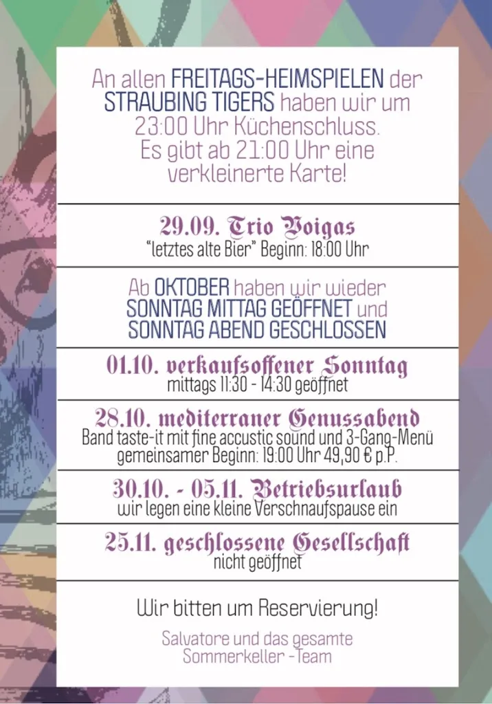 Menu_Sommerkeller Straubing_Straubing_immagine_1