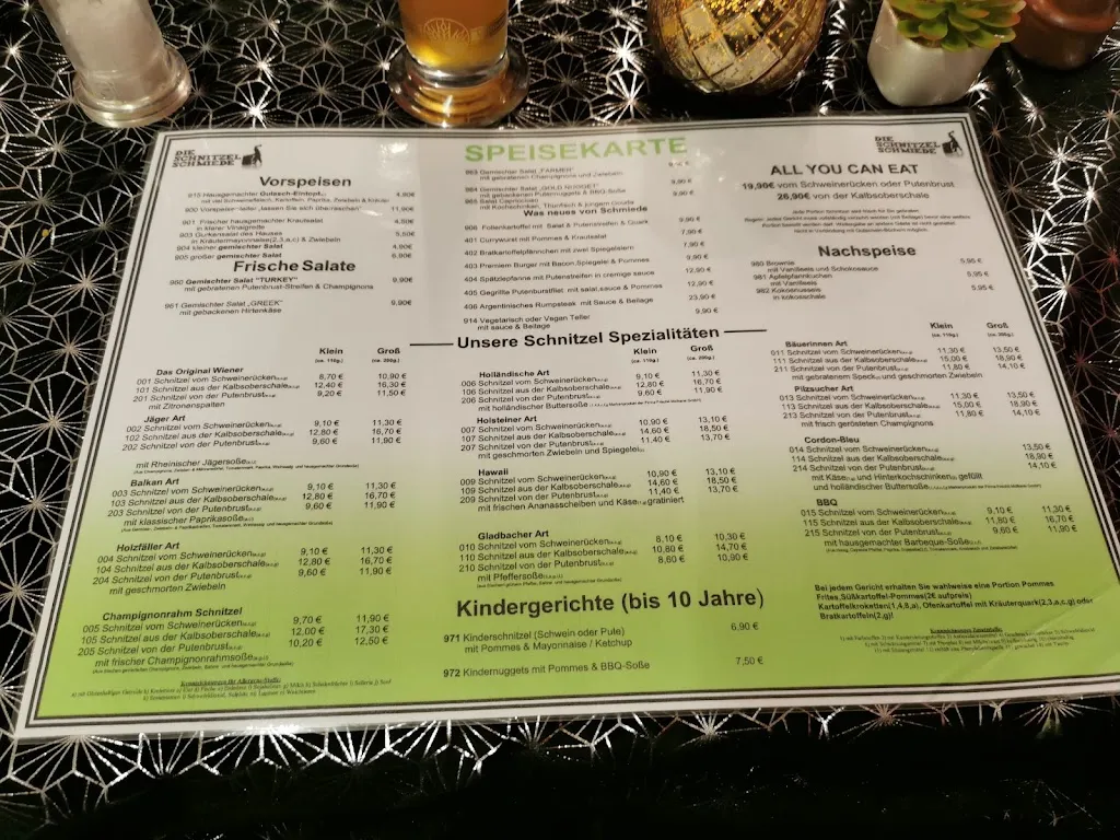Menu_Die Schnitzelschmiede Mönchengladbach_Mönchengladbach_image_1