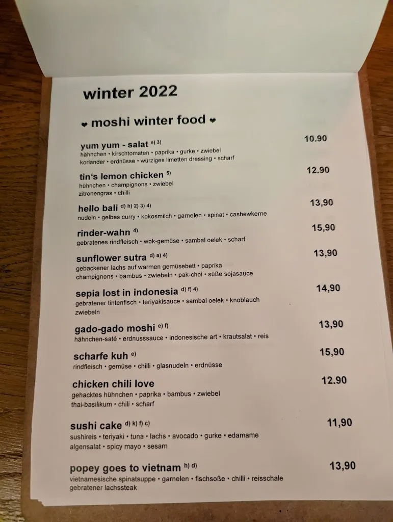 Menu_Moshi Bar - Mönchengladbach_Mönchengladbach_immagine_1