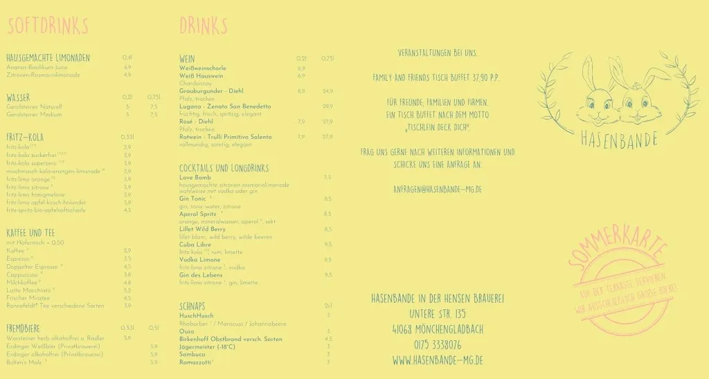 Menu_Hasenbande im Hensen_Mönchengladbach_immagine_2