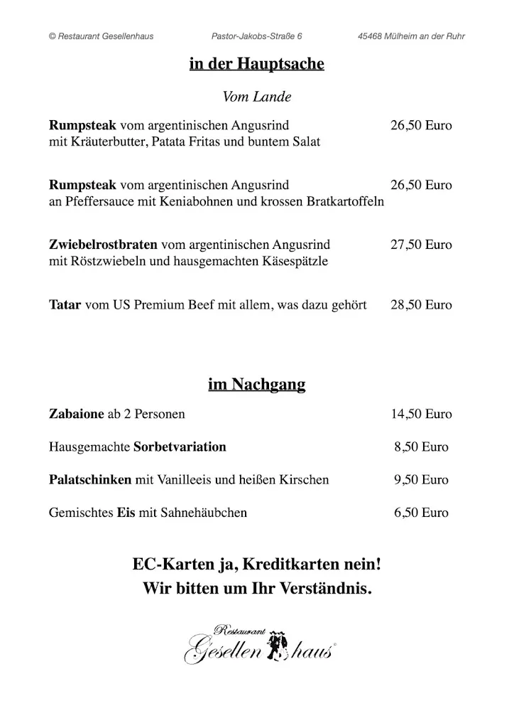 Menu_Restaurant Gesellenhaus - Mülheim an der Ruhr_Ruhr_immagine_4