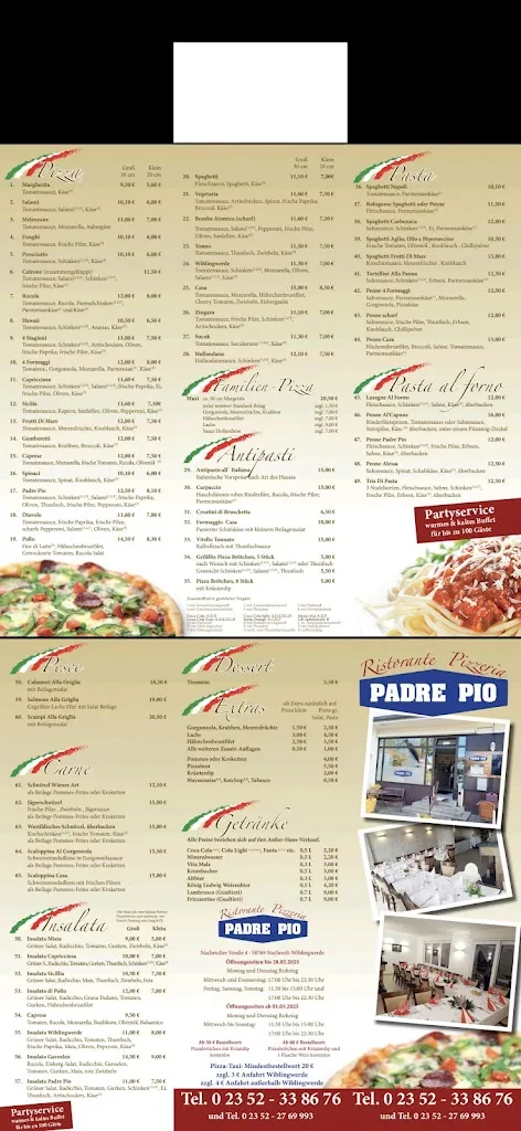 Menu_Ristorante Pizzeria Padre Pio_Nachrodt-Wiblingwerde_image_1