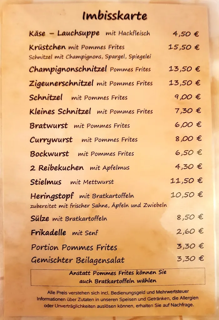 Menu_Gaststätte 'Zur schönen Aussicht' - Ferienwohnungen 'Am Dorfplatz'_Nachrodt-Wiblingwerde_image_1