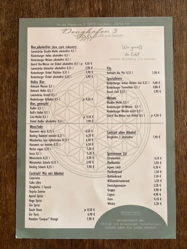 Menu_Bio Restaurant, Dengkofen 3 - Kornelia Buchner GmbH_Mengkofen_immagine_1