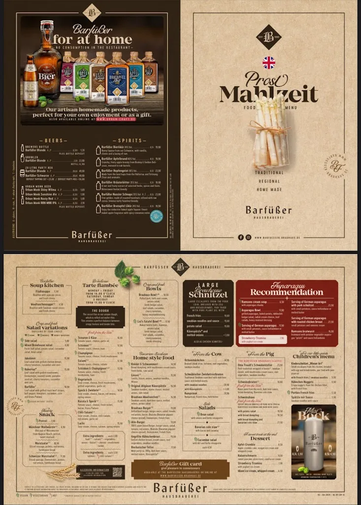Menu_Barfüßer Hausbrauerei Ulm_Ulm_immagine_4
