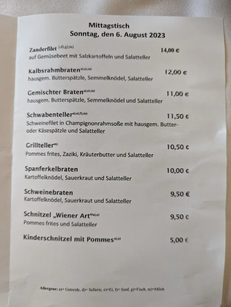 Menu_Gasthaus Bomer_Schierling_immagine_1