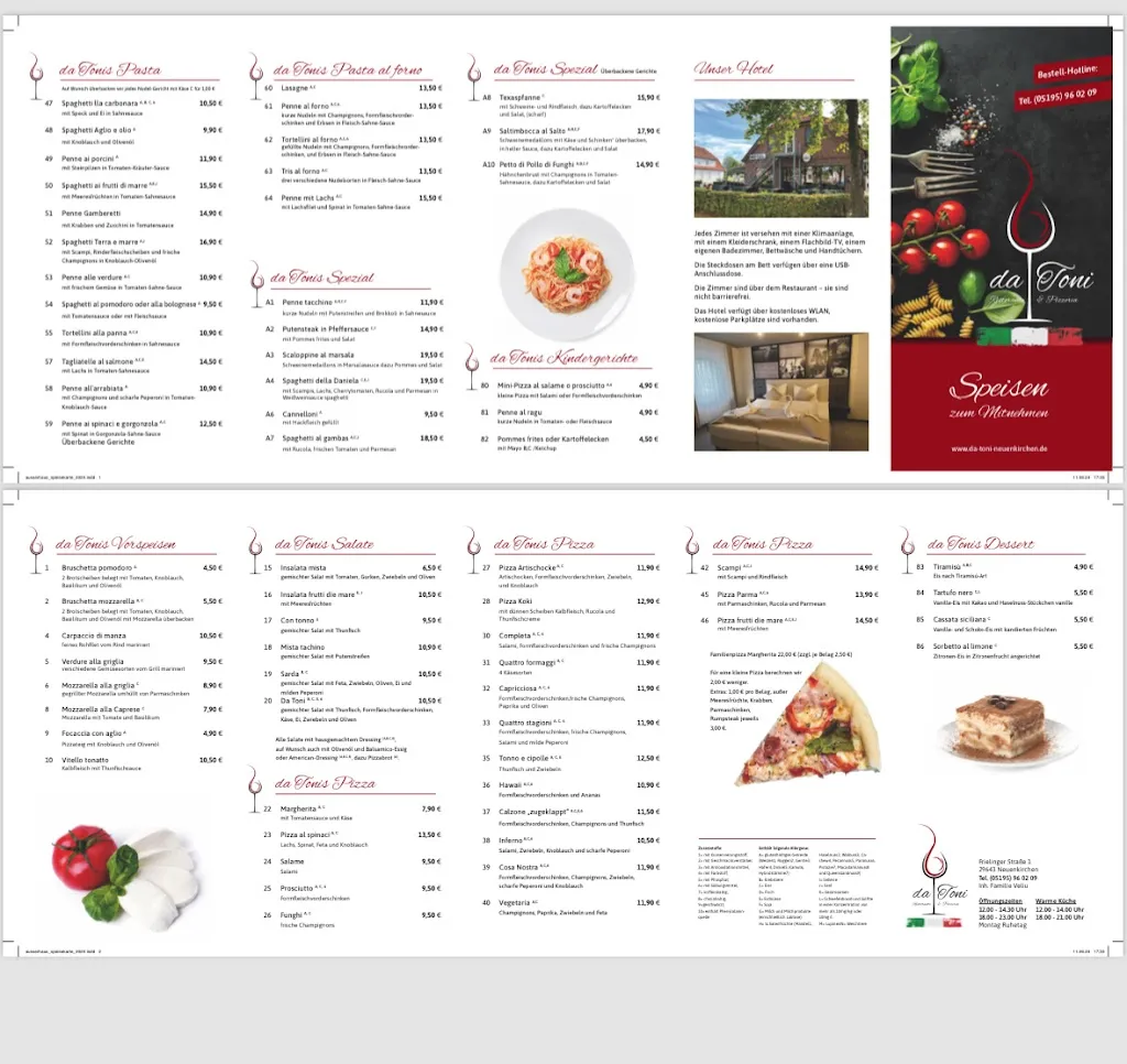 Menu_Da Toni Ristorante & Pizzeria_Neuenkirchen_image_1