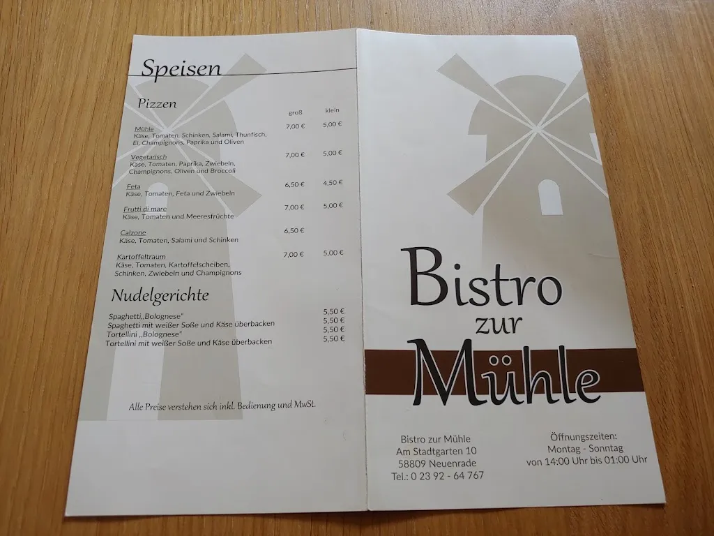 Menu_Bistro Zur Mühle_Neuenrade_image_1
