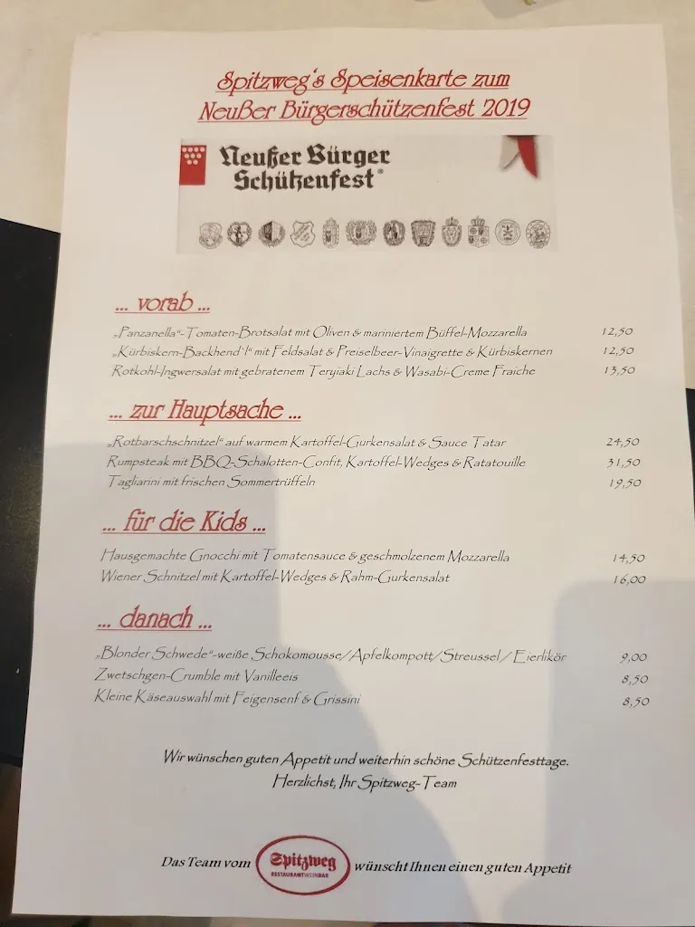 Menu_Restaurant Spitzweg - Neuss_Neuss_immagine_4