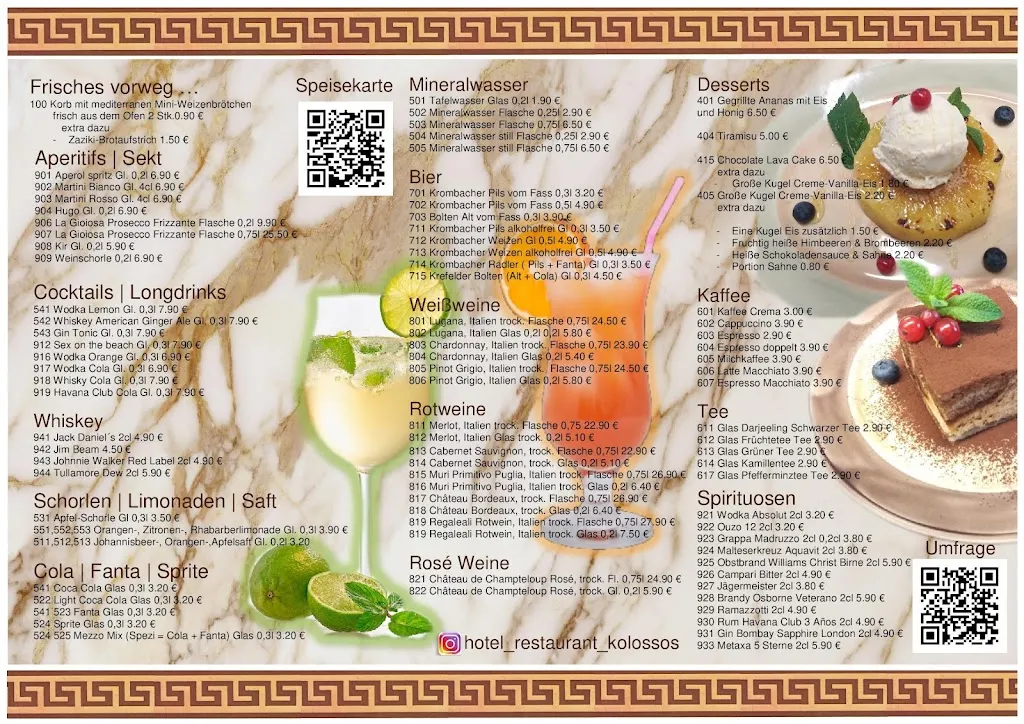 Menu_Restaurant Kolossos Neuss_Neuss_image_1