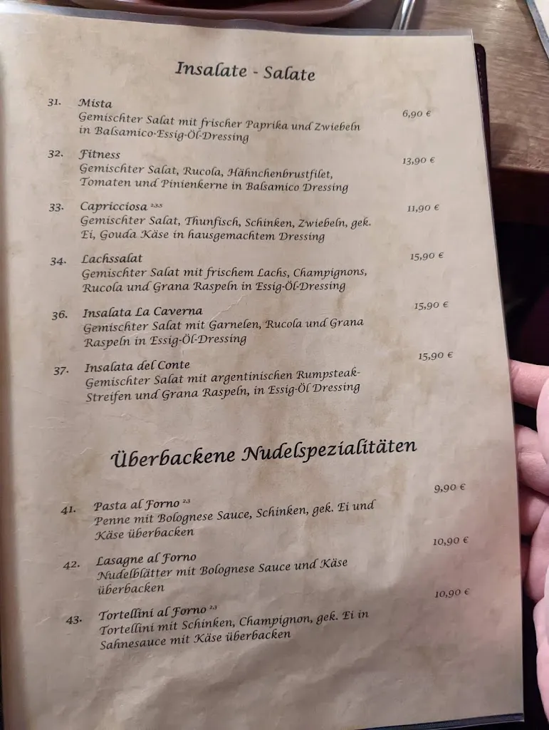 Menu_La Caverna_Nettetal_immagine_1