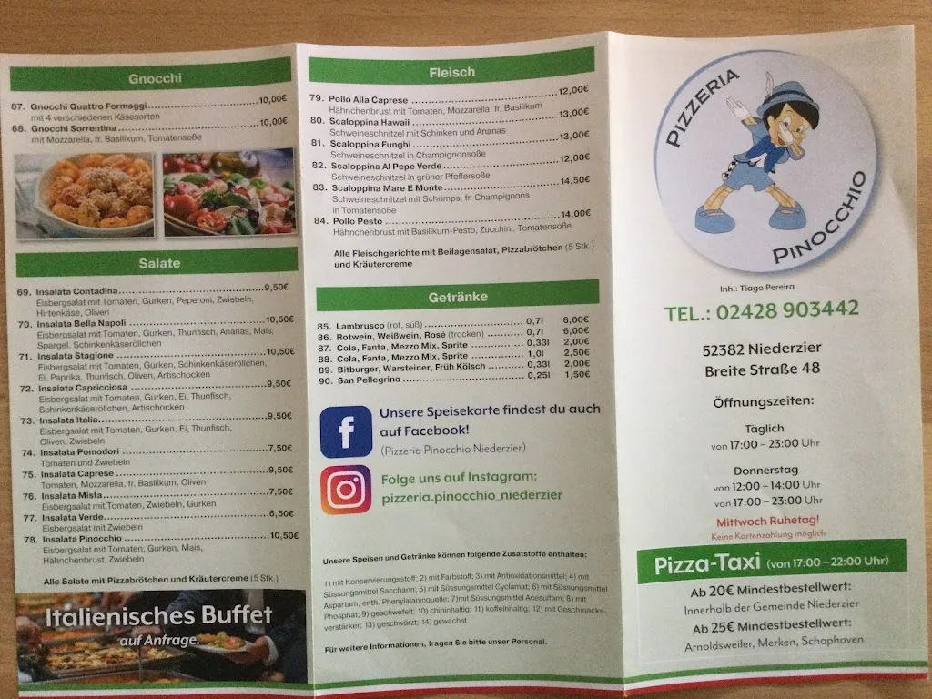 Menu_Pizzeria Pinocchio_Niederzier_immagine_1