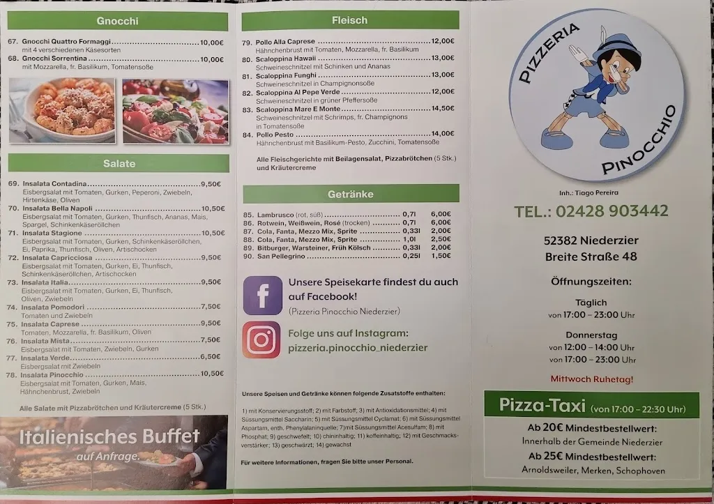 Menu_Pizzeria Pinocchio_Niederzier_immagine_3