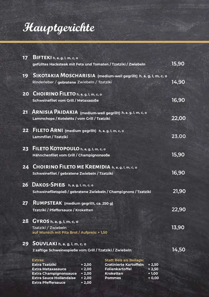 Menu_Dakos Griechisches Restaurant & Catering_Nieheim_immagine_1