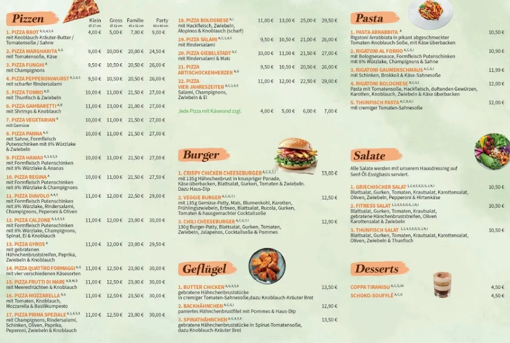 Menu_Pizzeria Zimt&koriander giebelstadt_Giebelstadt_immagine_2