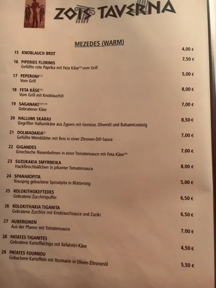 Menu_ZOIS TAVERNA_Nordkirchen_image_1