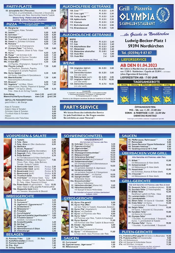Menu_Olympia Grill_Nordkirchen_image_1