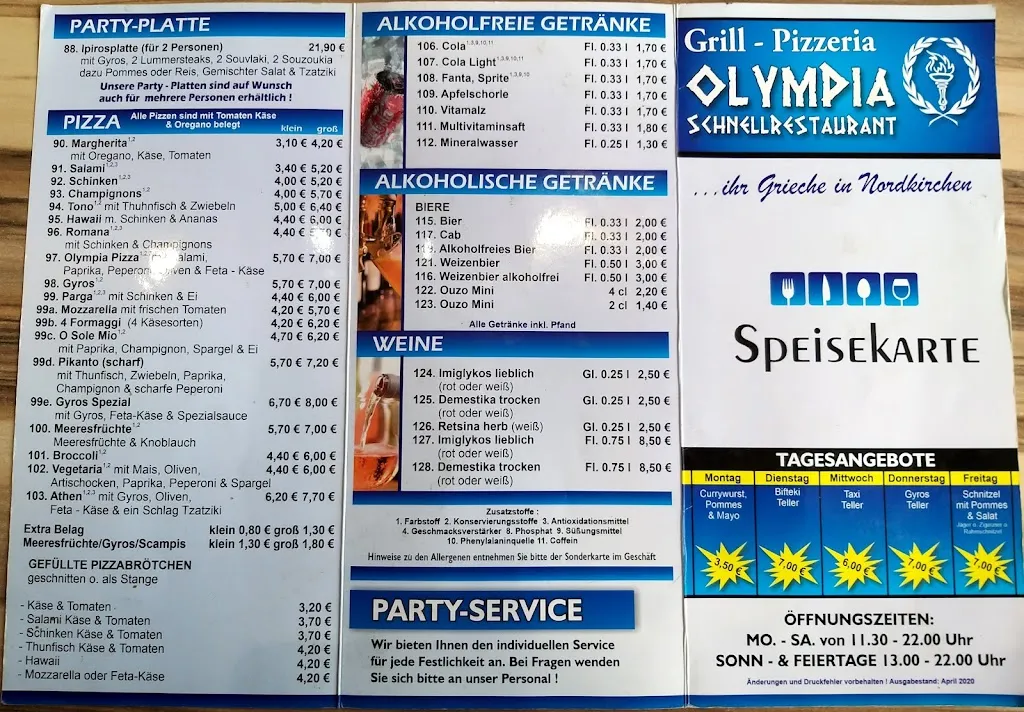 Menu_Olympia Grill_Nordkirchen_image_2