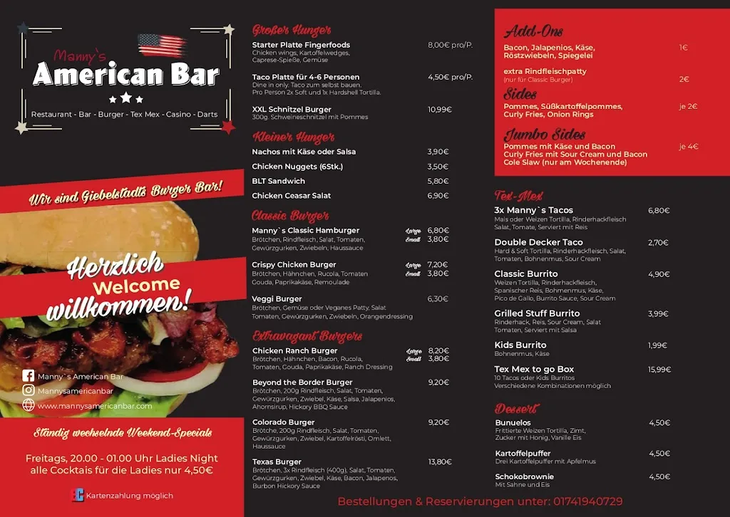 Menu_Manny's American Bar_Giebelstadt_image_1