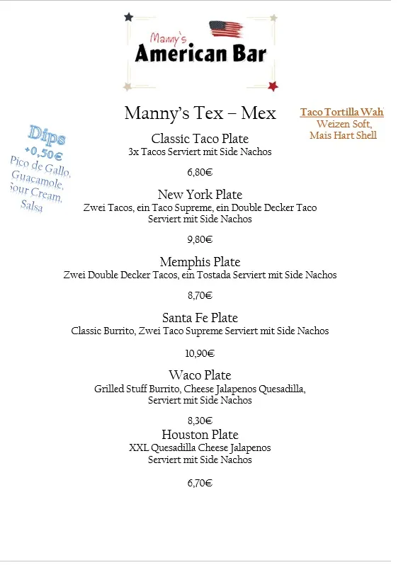 Menu_Manny's American Bar_Giebelstadt_image_4