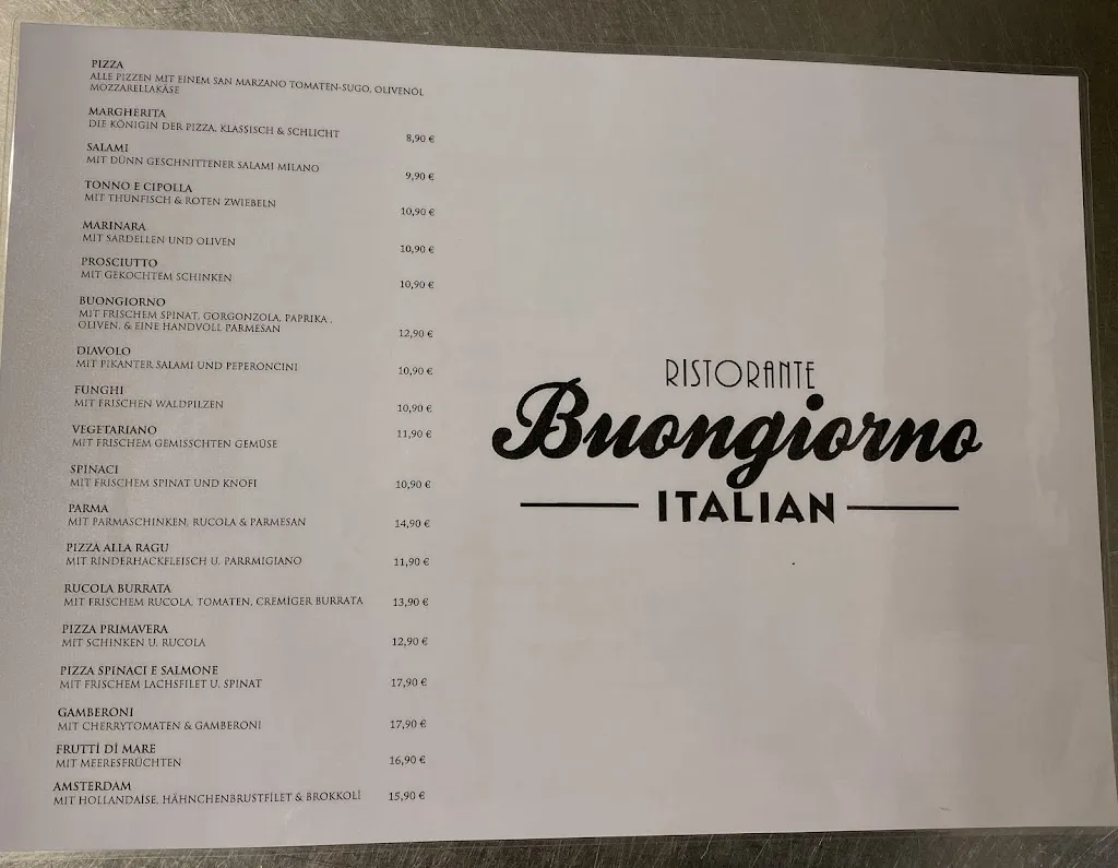 Menu_Ristorante Buongiorno_Köln_immagine_2