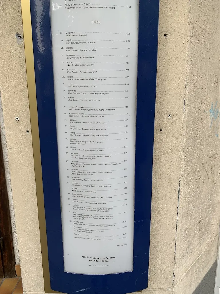 Menu_Pizzeria Da Franco_Köln_immagine_2