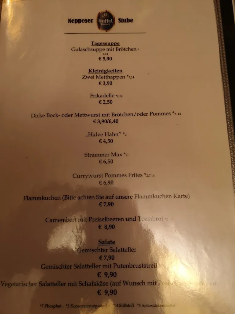 Menu_Neppeser Gaffel Stube_Köln_immagine_3