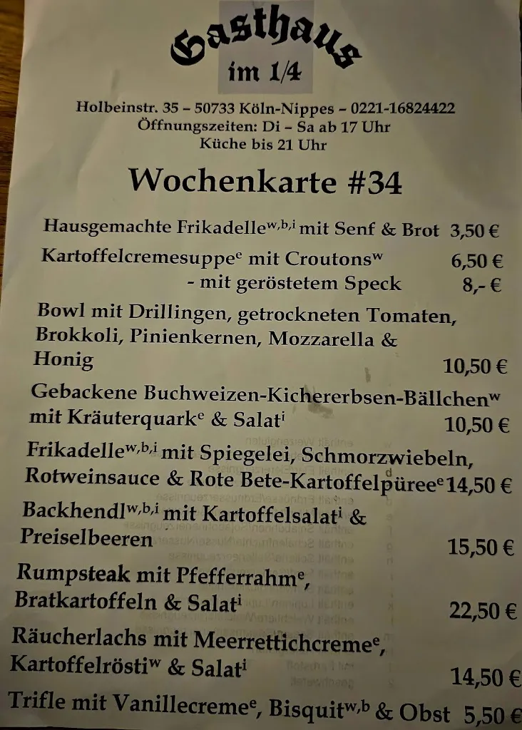 Menu_Gasthaus im 1/4_Köln_image_3
