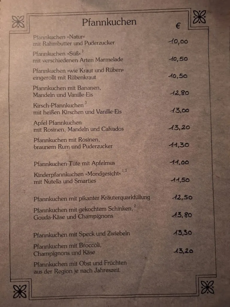 Menu_Gaststätte Pfannkuchenhaus_Nümbrecht_immagine_2