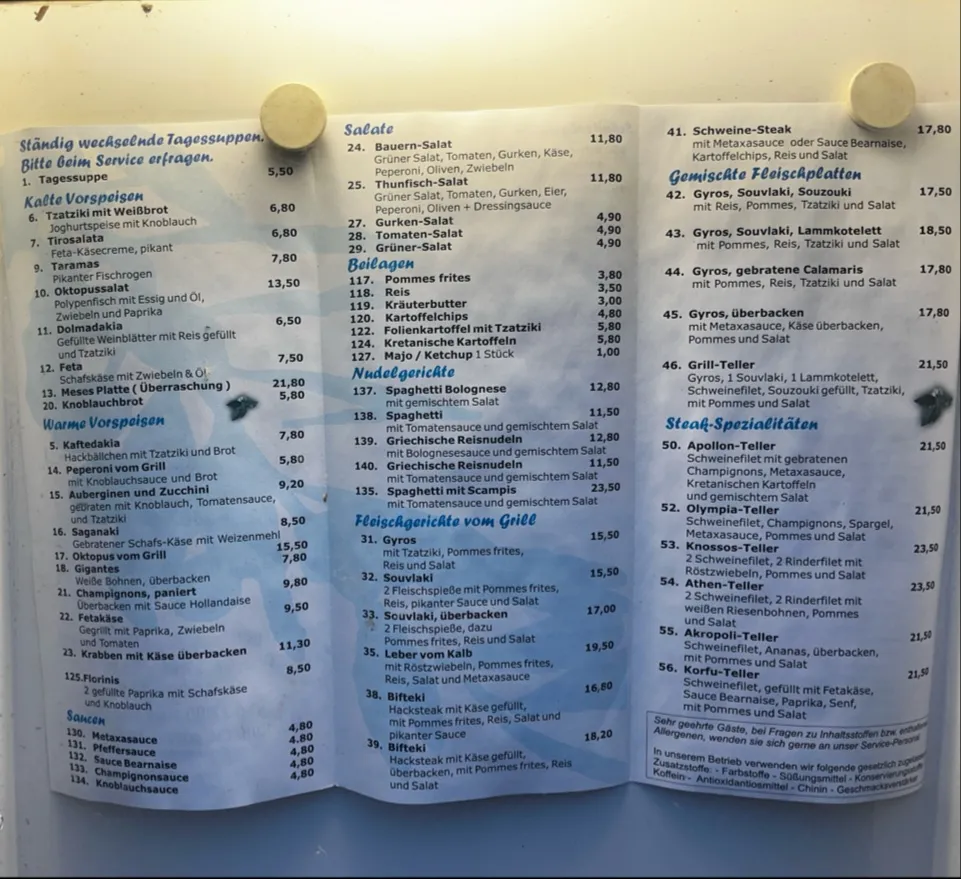 Menu_Restaurant KOS_Ochtrup_image_1